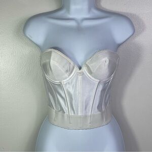 Vintage Carnival Bustier Low Back Boned Lined